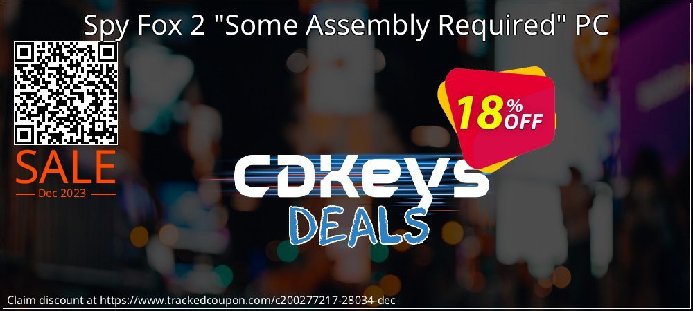 Spy Fox 2 "Some Assembly Required" PC coupon on Summer offering sales