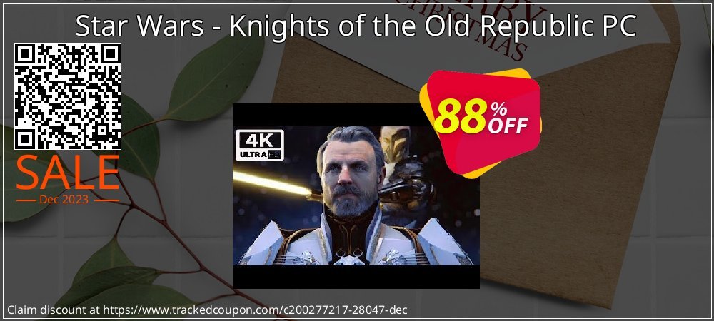 Star Wars - Knights of the Old Republic PC coupon on April Fools' Day super sale