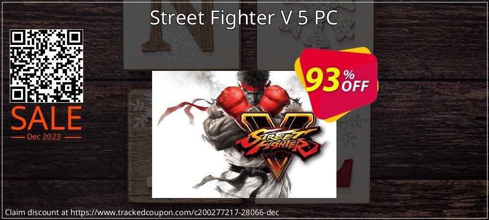 Street Fighter V 5 PC coupon on World Party Day discounts