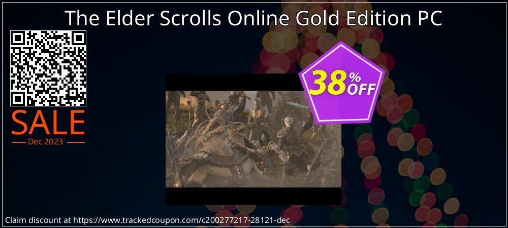 The Elder Scrolls Online Gold Edition PC coupon on Palm Sunday discounts