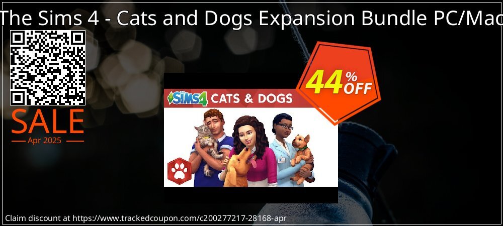 The Sims 4 - Cats and Dogs Expansion Bundle PC/Mac coupon on Virtual Vacation Day sales