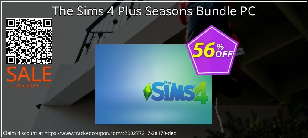 The Sims 4 Plus Seasons Bundle PC coupon on National Walking Day discount