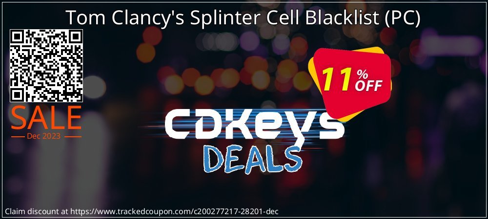 Get 10% OFF Tom Clancy's Splinter Cell Blacklist (PC) offer