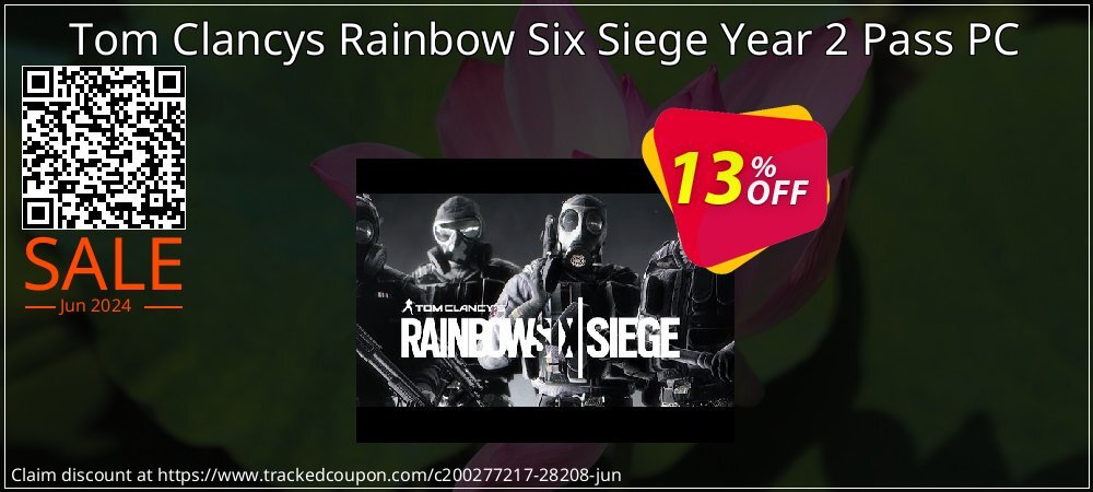 Tom Clancys Rainbow Six Siege Year 2 Pass PC coupon on National Pizza Party Day super sale