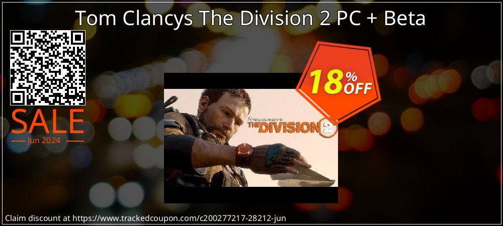 Tom Clancys The Division 2 PC + Beta coupon on National Memo Day deals