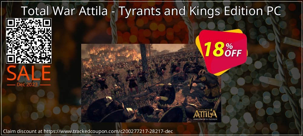Total War Attila - Tyrants and Kings Edition PC coupon on April Fools' Day offering sales