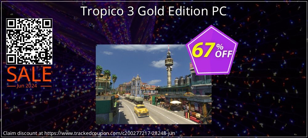 Tropico 3 Gold Edition PC coupon on National Pizza Party Day deals