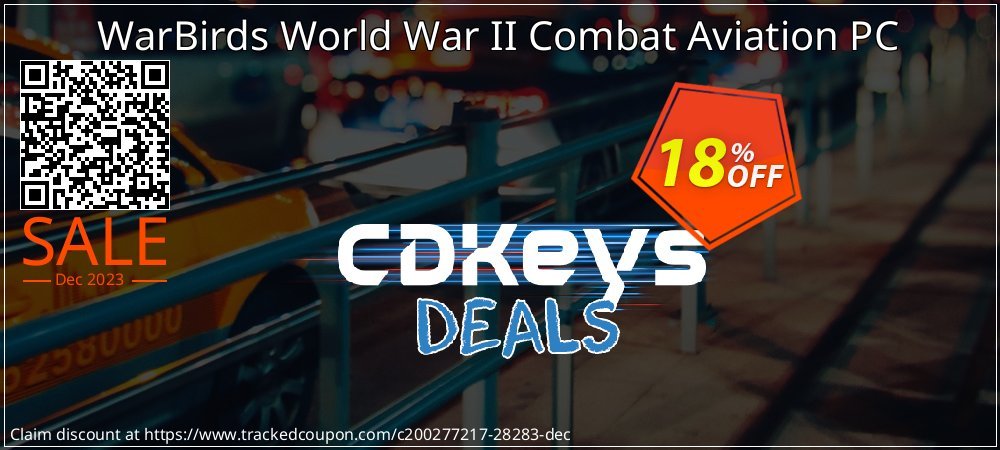 WarBirds World War II Combat Aviation PC coupon on Virtual Vacation Day discounts