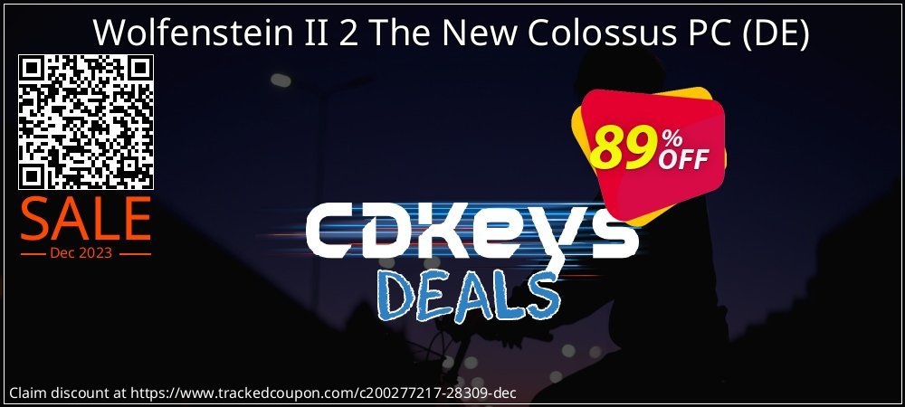 Wolfenstein II 2 The New Colossus PC - DE  coupon on Tell a Lie Day discounts