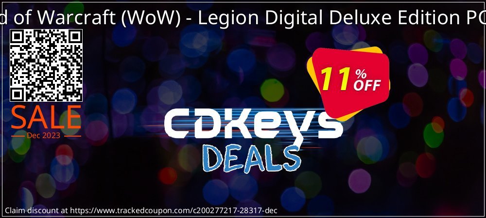 World of Warcraft - WoW - Legion Digital Deluxe Edition PC - EU  coupon on April Fools' Day super sale