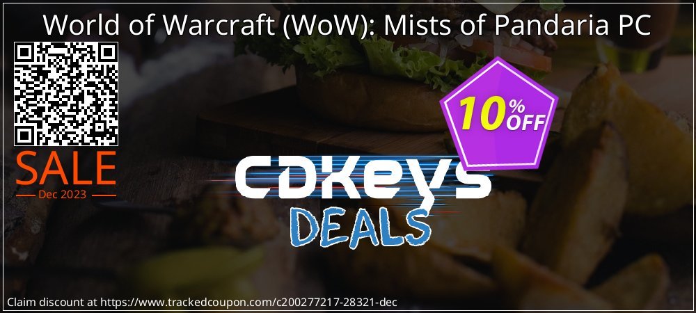 World of Warcraft - WoW : Mists of Pandaria PC coupon on Palm Sunday sales
