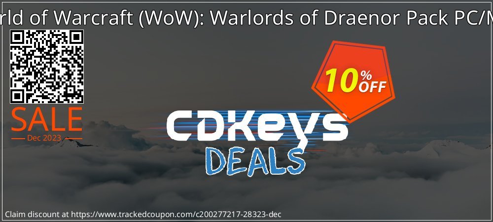 World of Warcraft - WoW : Warlords of Draenor Pack PC/Mac coupon on Virtual Vacation Day offer