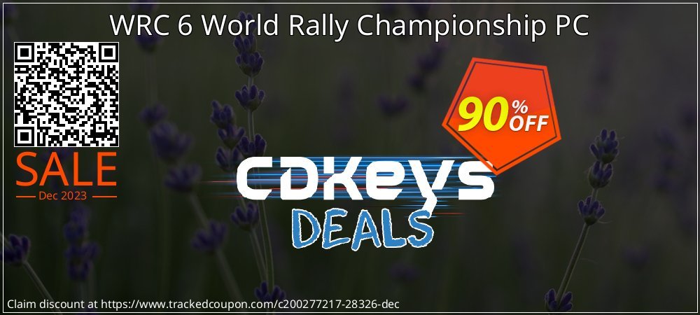 WRC 6 World Rally Championship PC coupon on Palm Sunday offering sales