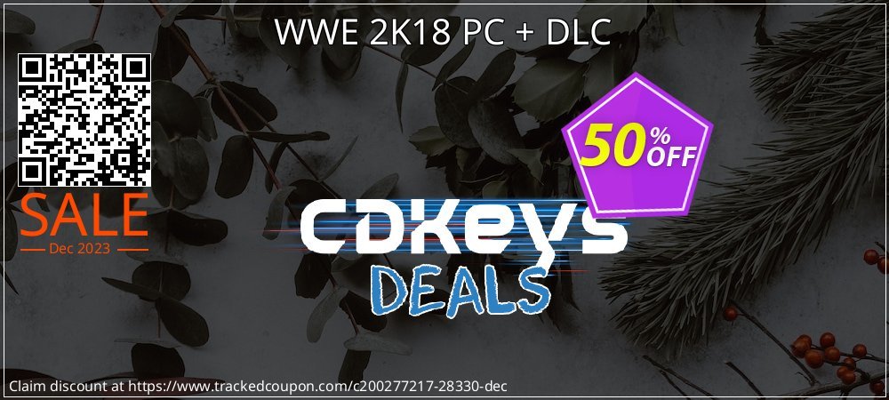 WWE 2K18 PC + DLC coupon on National Walking Day deals