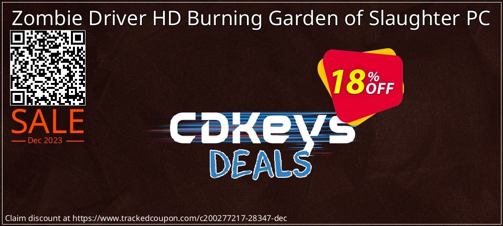 Zombie Driver HD Burning Garden of Slaughter PC coupon on April Fools' Day sales