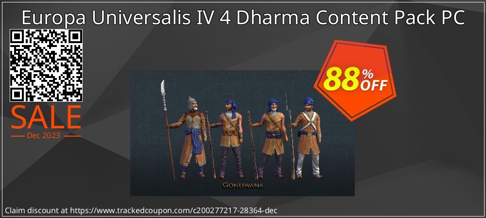 Europa Universalis IV 4 Dharma Content Pack PC coupon on Tell a Lie Day promotions