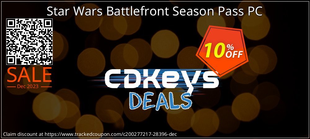 Star Wars Battlefront Season Pass PC coupon on World Party Day offering discount
