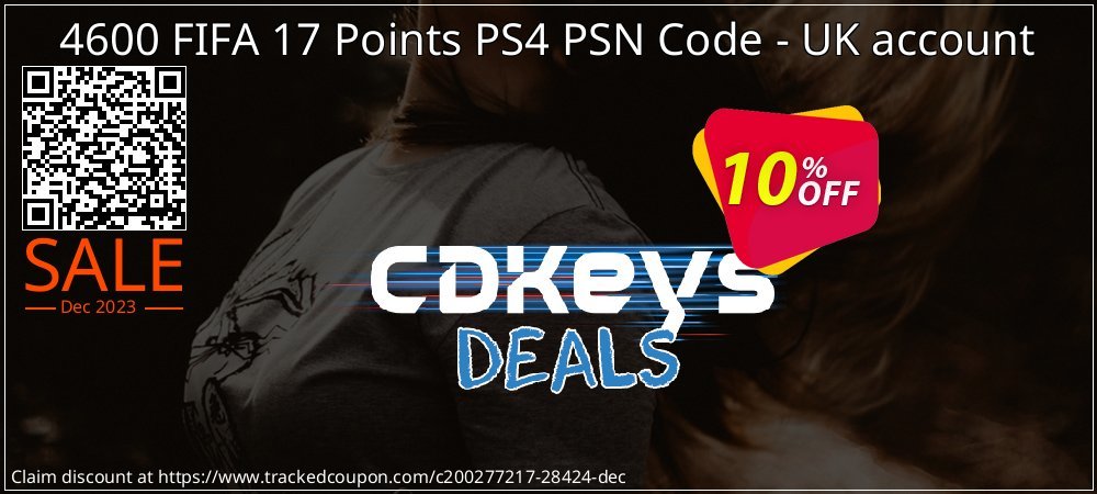 4600 FIFA 17 Points PS4 PSN Code - UK account coupon on Tell a Lie Day offering sales