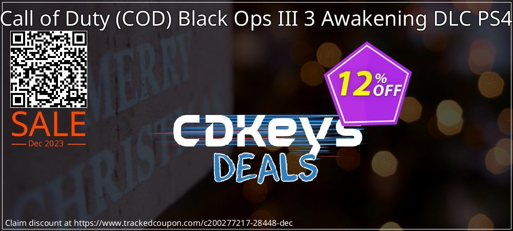 Call of Duty - COD Black Ops III 3 Awakening DLC PS4 coupon on Easter Day offer
