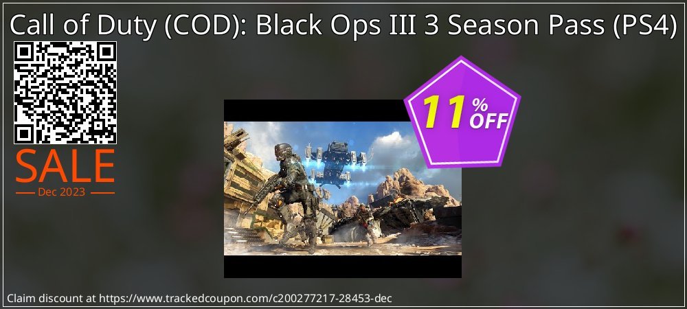 Call of Duty - COD : Black Ops III 3 Season Pass - PS4  coupon on Easter Day discounts