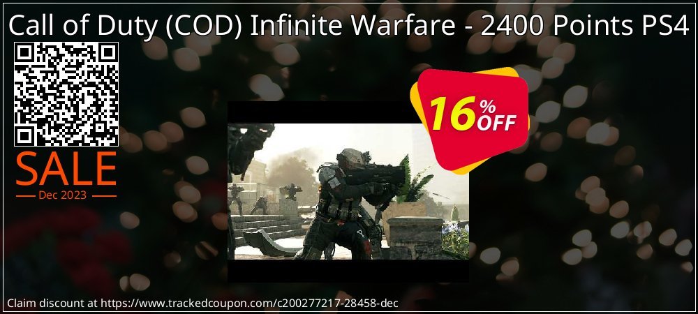 Call of Duty - COD Infinite Warfare - 2400 Points PS4 coupon on World Smile Day sales