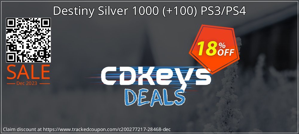 Destiny Silver 1000 - +100 PS3/PS4 coupon on All Hallows' evening deals