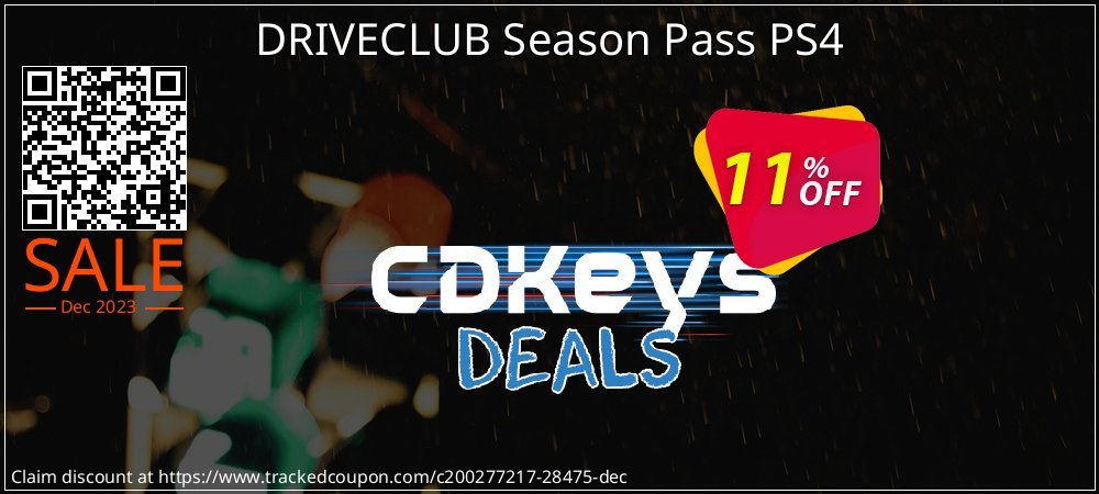 DRIVECLUB Season Pass PS4 coupon on National Walking Day offer