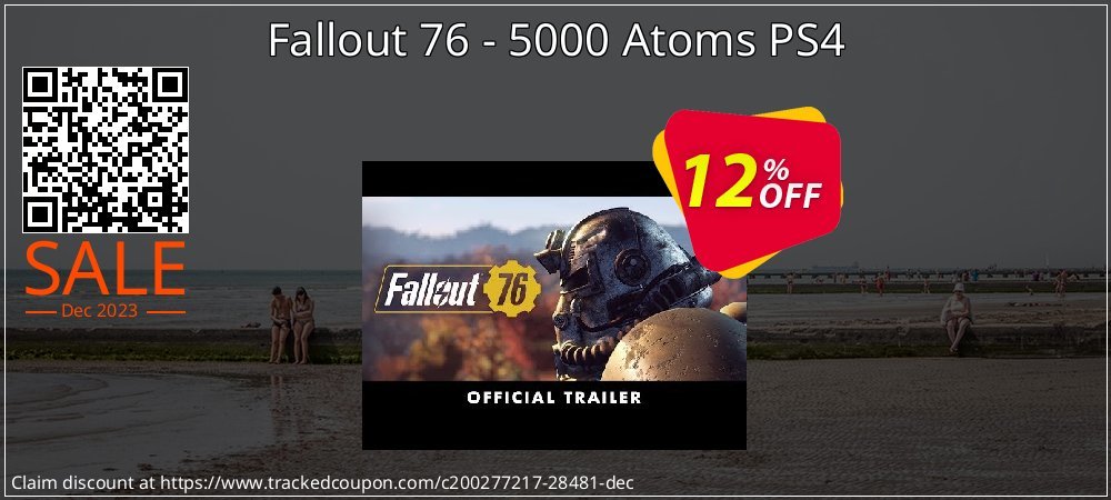 Fallout 76 - 5000 Atoms PS4 coupon on Halloween offering sales