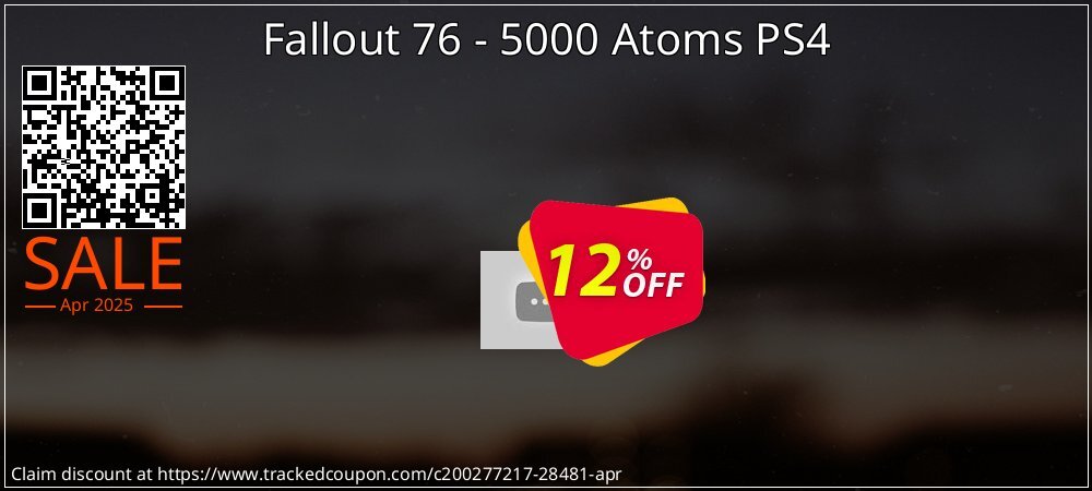 Fallout 76 - 5000 Atoms PS4 coupon on World Party Day promotions