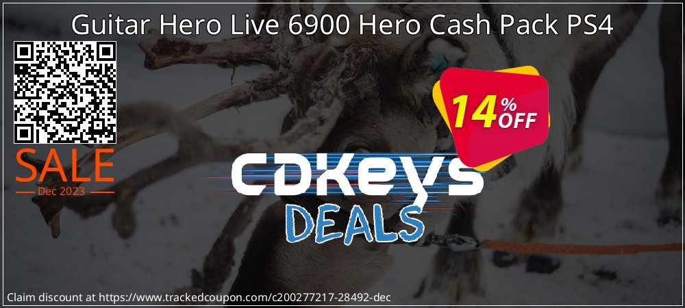 Guitar Hero Live 6900 Hero Cash Pack PS4 coupon on April Fools' Day deals