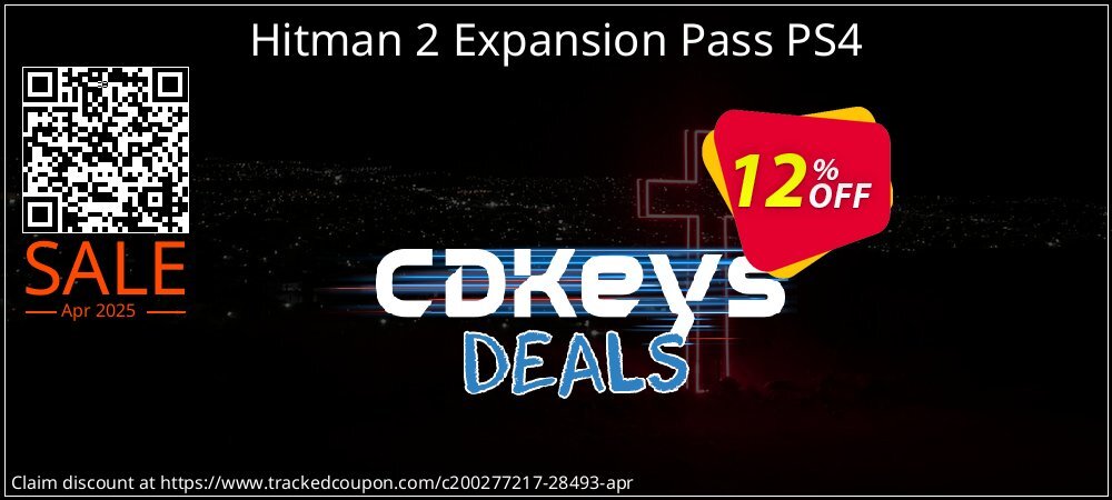 Hitman 2 Expansion Pass PS4 coupon on Easter Day offer