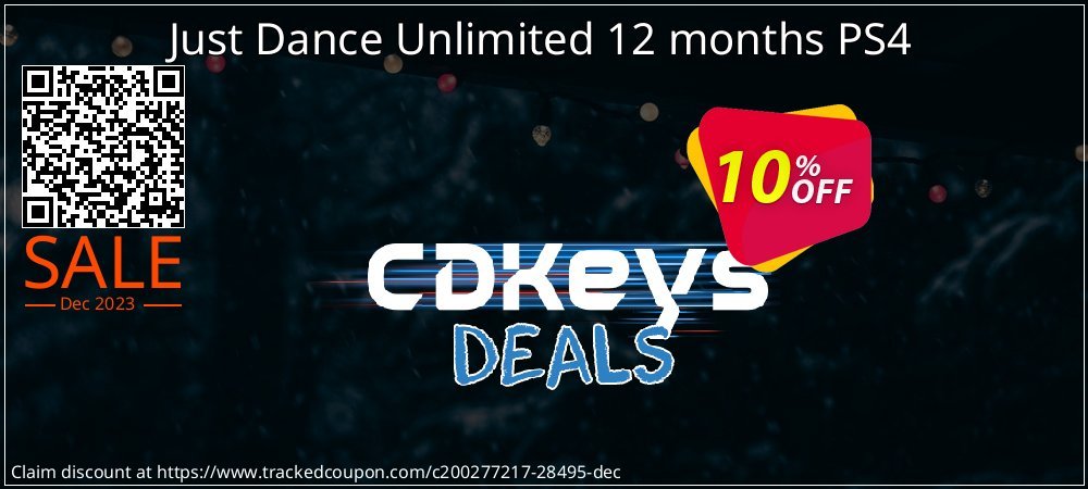 Just Dance Unlimited 12 months PS4 coupon on National Savings Day deals
