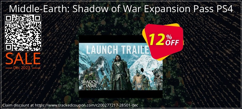 Middle-Earth: Shadow of War Expansion Pass PS4 coupon on All Hallows' evening discounts