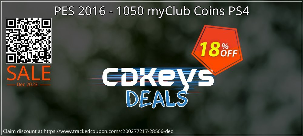 PES 2016 - 1050 myClub Coins PS4 coupon on National Savings Day discount