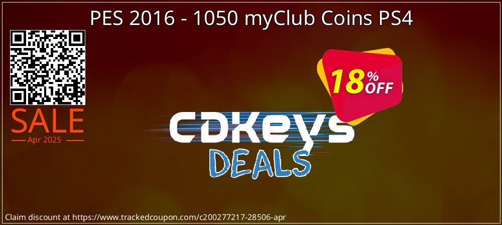 PES 2016 - 1050 myClub Coins PS4 coupon on World Party Day super sale