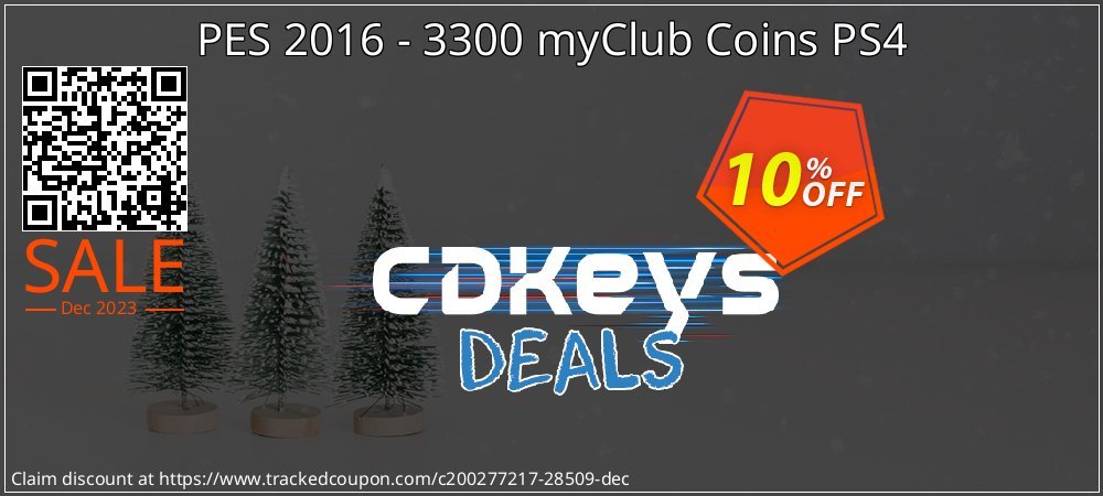 PES 2016 - 3300 myClub Coins PS4 coupon on ​Coffee Day super sale