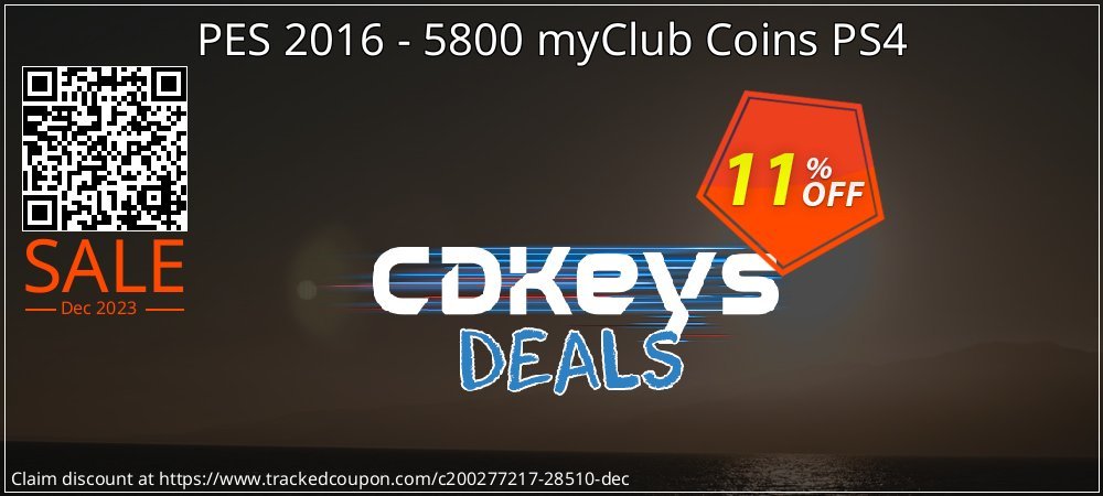 PES 2016 - 5800 myClub Coins PS4 coupon on National Pumpkin Day discounts