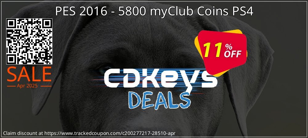 PES 2016 - 5800 myClub Coins PS4 coupon on National Pumpkin Day discounts