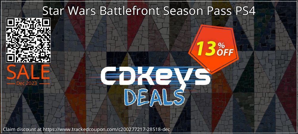 Star Wars Battlefront Season Pass PS4 coupon on National Noodle Day super sale