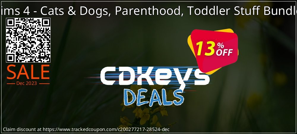 The Sims 4 - Cats & Dogs, Parenthood, Toddler Stuff Bundle PS4 coupon on Native American Day offer