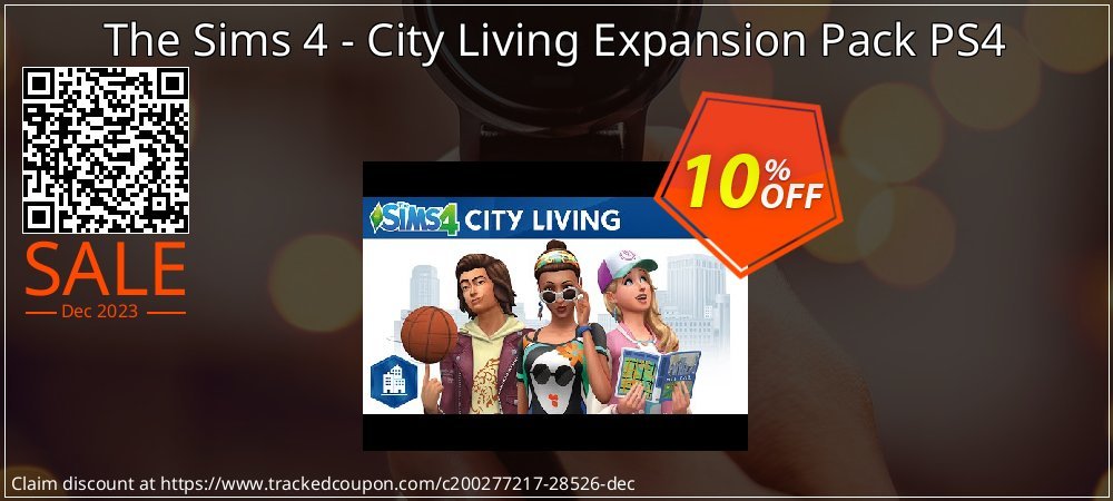 The Sims 4 - City Living Expansion Pack PS4 coupon on World Party Day promotions