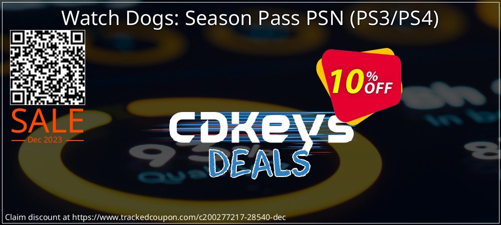 Watch Dogs: Season Pass PSN - PS3/PS4  coupon on National Walking Day offering discount