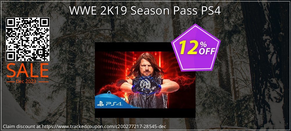 WWE 2K19 Season Pass PS4 coupon on National Walking Day sales