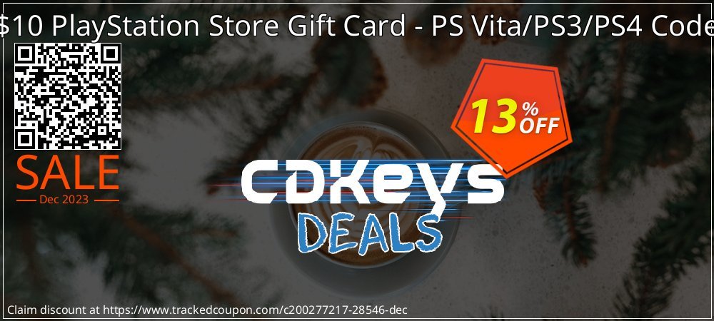 $10 PlayStation Store Gift Card - PS Vita/PS3/PS4 Code coupon on World Party Day deals