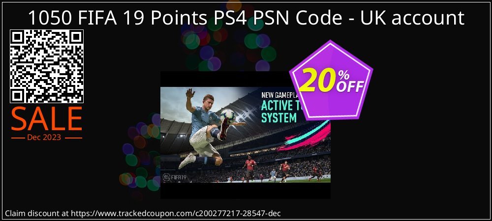 1050 FIFA 19 Points PS4 PSN Code - UK account coupon on April Fools' Day offer
