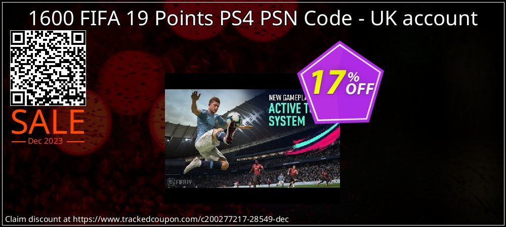 1600 FIFA 19 Points PS4 PSN Code - UK account coupon on Tell a Lie Day offering discount
