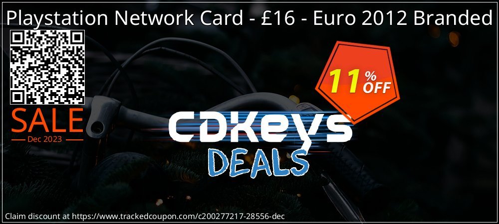 Playstation Network Card - £16 - Euro 2012 Branded coupon on World Party Day offer