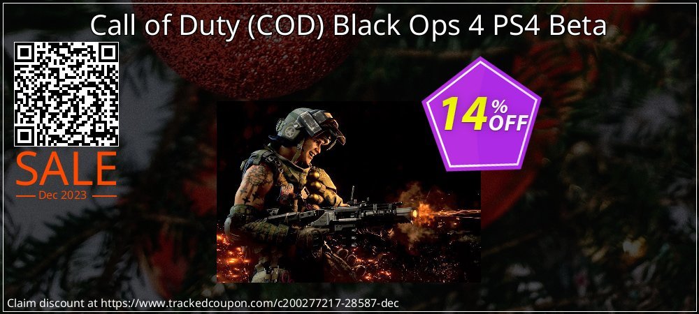 Call of Duty - COD Black Ops 4 PS4 Beta coupon on Working Day discounts