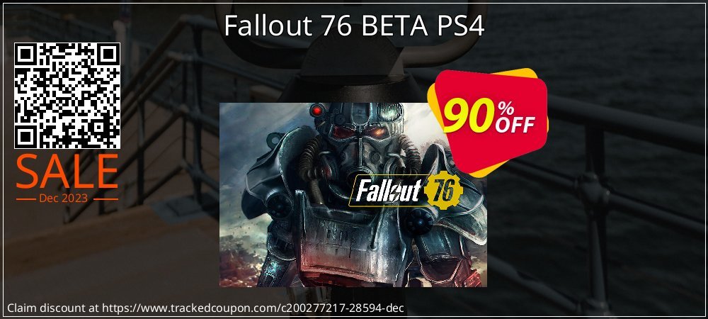 Fallout 76 BETA PS4 coupon on Tell a Lie Day offering discount
