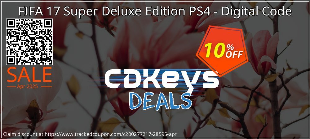 FIFA 17 Super Deluxe Edition PS4 - Digital Code coupon on Christmas Eve offering discount